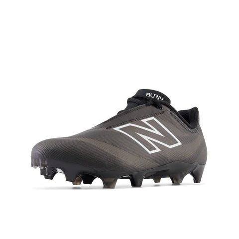 New Balance Unisex BurnX4 Lacrosse Shoe, Black/Blacktop, 11 US Men