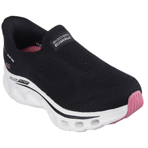 Skechers Women's Go Walk Glide Step 2.0 Annette Hands Free Slip-Ins Sneaker, Black/White, 5.5