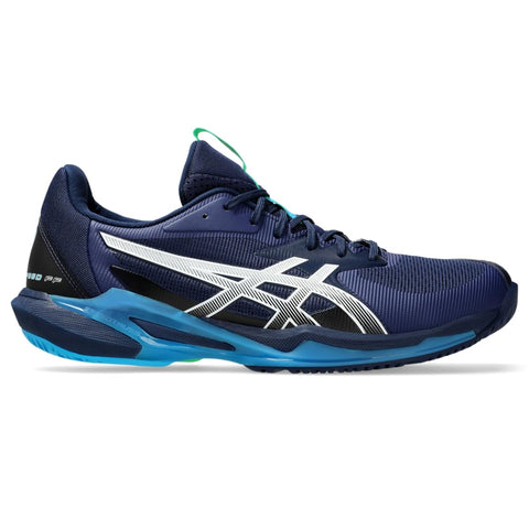 ASICS Men's Solution Speed FlyteFoam 3 Tennis Shoes, 15, Saxon Green/Birch