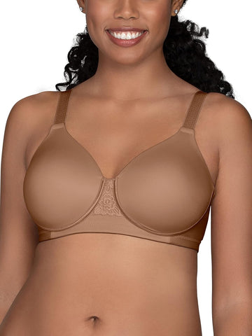 Vanity Fair Women's Full Figure Beauty Back Smoothing Bra, Wirefree-Totally Tan, 42C