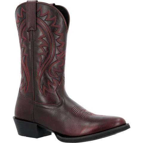 Durango Men's Shyloh Western Boot, Burnished Burgundy, 11 Wide