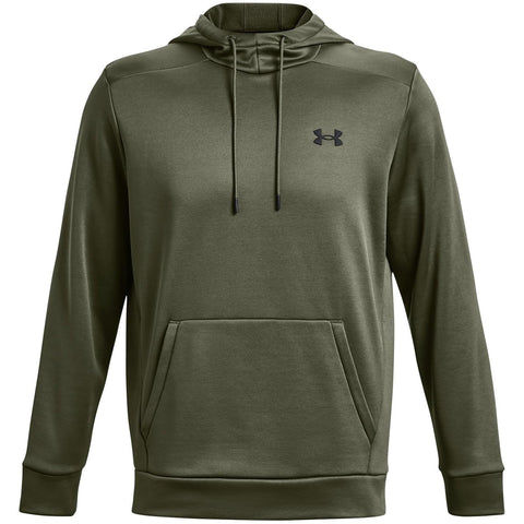 Under Armour Men's Standard ArmourFleece Hoodie, (390) Marine OD Green / / Black, Small