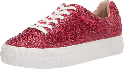 Betsey Women's Sidny Sneaker, Red, 9